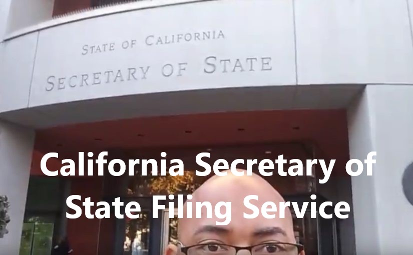 california Secretary of State Filing Service